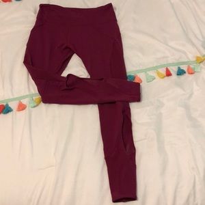 Lorna Jane Maroon Leggings